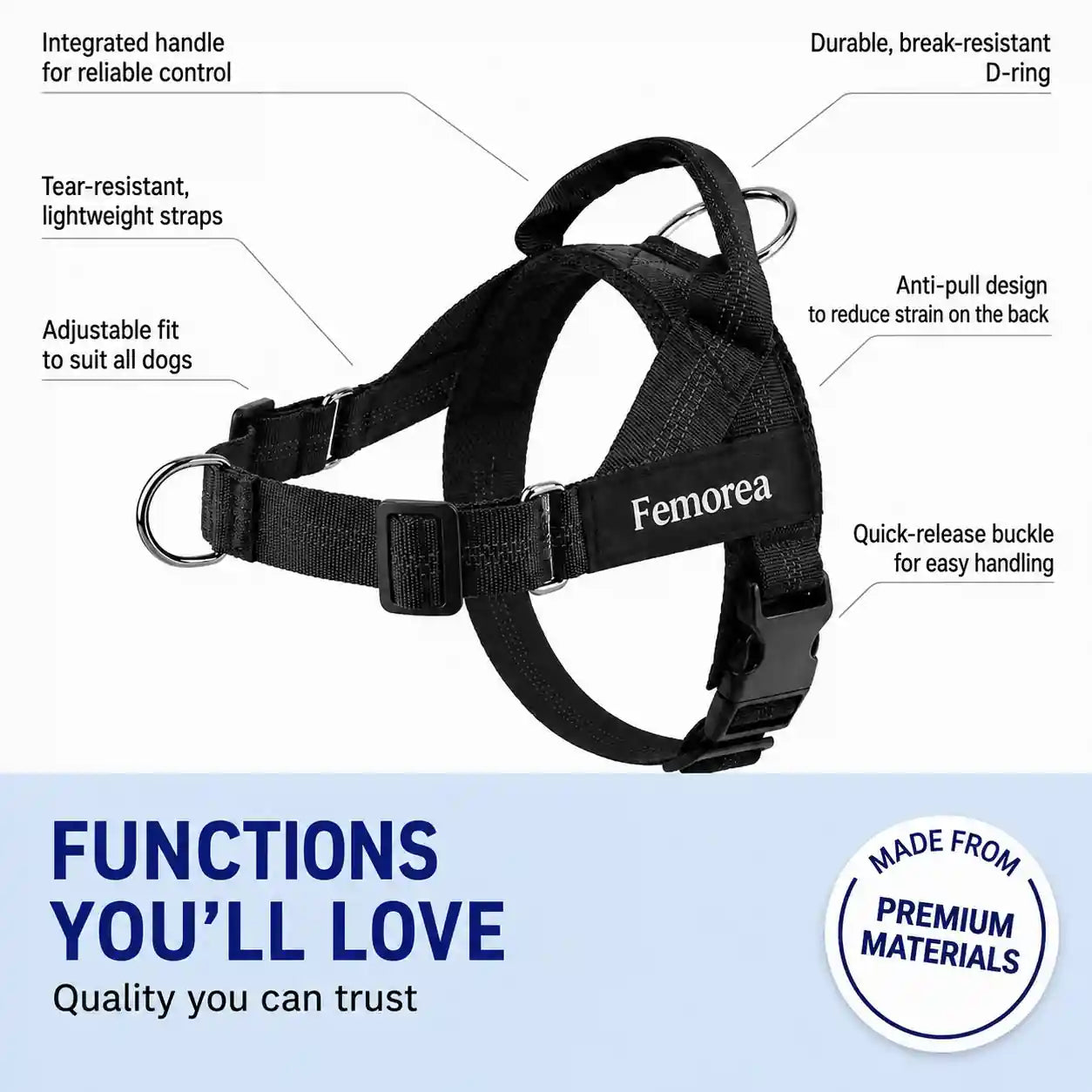 Custom No-Pull Harness